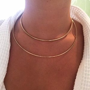 Gold Bangle Necklace